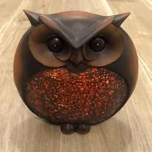 Wooden Mosaic Owl